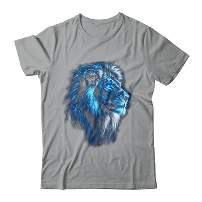 Lion Artwork Blue Eyes Zoo Animal Lion Men Women Shirt & Hoodie | siriusteestore