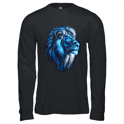 Lion Artwork Blue Eyes Zoo Animal Lion Men Women Shirt & Hoodie | siriusteestore