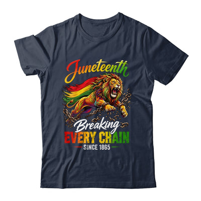 Lion Breaking Every Chain Since 1865 Juneteenth Freedom Men Shirt & Hoodie | siriusteestore