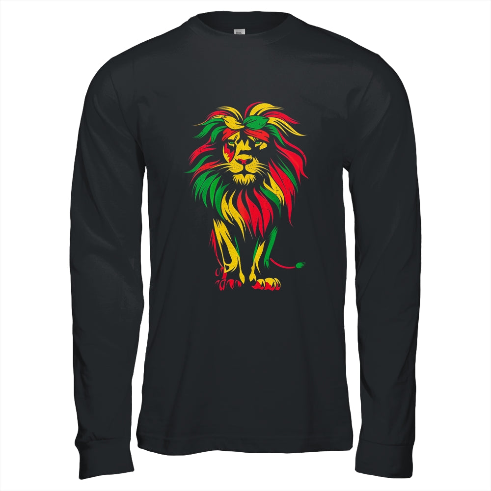 Lion Juneteenth Cool Black History African American Flag Shirt & Hoodie | siriusteestore