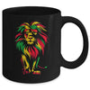 Lion Juneteenth Cool Black History African American Flag Mug | siriusteestore