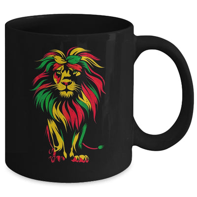 Lion Juneteenth Cool Black History African American Flag Mug | siriusteestore
