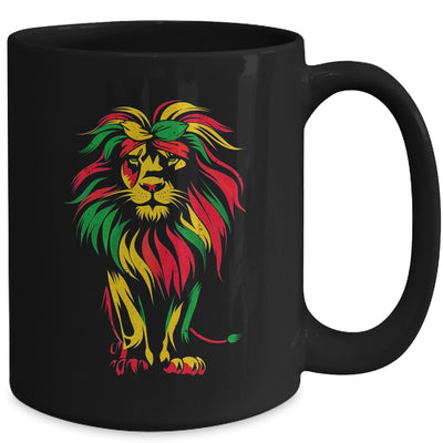 Lion Juneteenth Cool Black History African American Flag Mug | siriusteestore