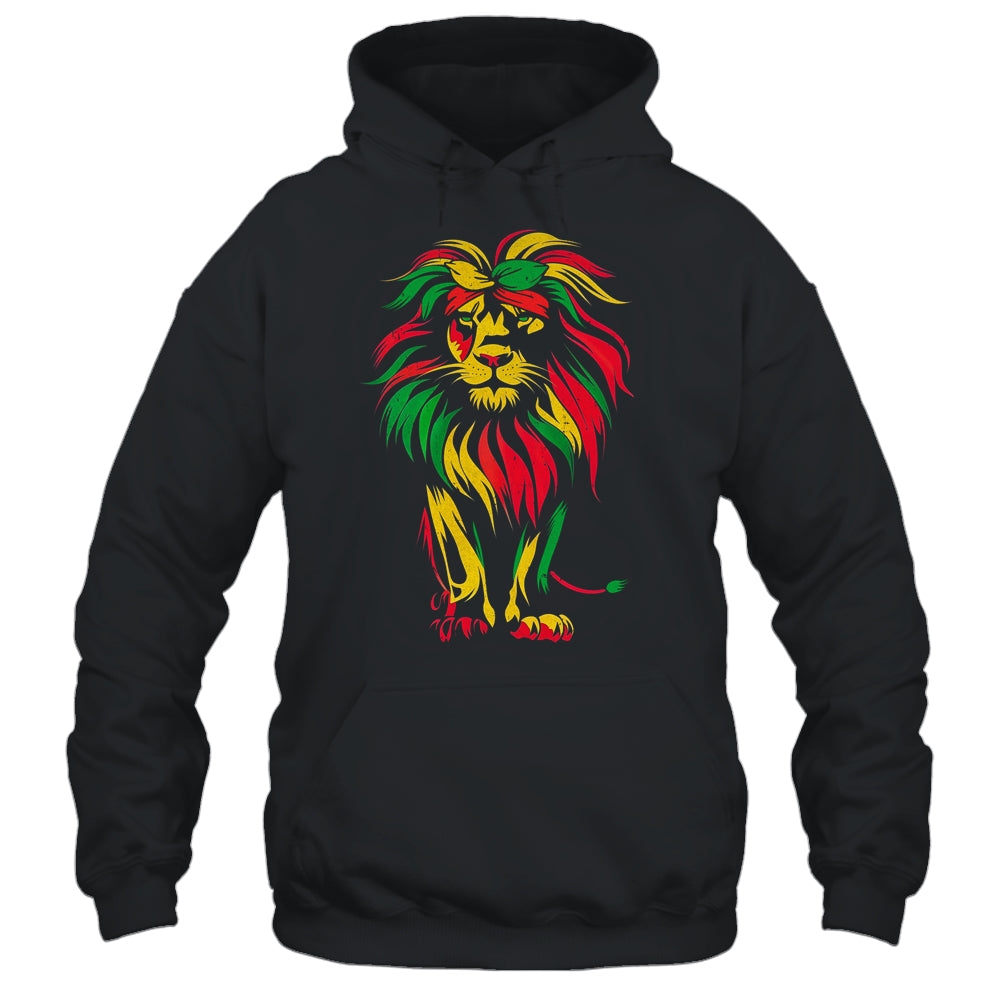 Lion Juneteenth Cool Black History African American Flag Shirt & Hoodie | siriusteestore