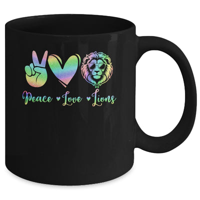 Lion Lover Back To School Peace Love Lions Women Kids Girls Mug | siriusteestore