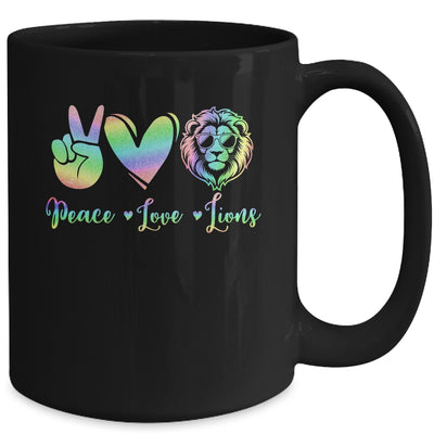 Lion Lover Back To School Peace Love Lions Women Kids Girls Mug | siriusteestore