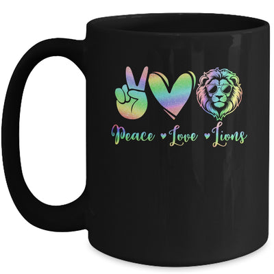 Lion Lover Back To School Peace Love Lions Women Kids Girls Mug | siriusteestore