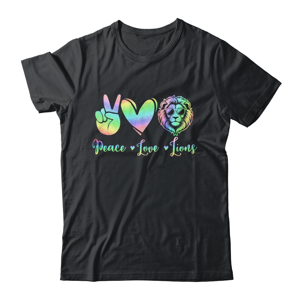 Lion Lover Back To School Peace Love Lions Women Kids Girls Shirt & Tank Top | siriusteestore
