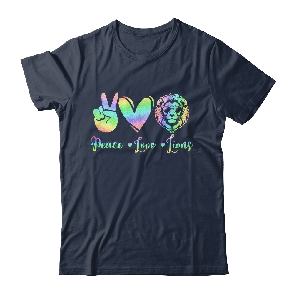 Lion Lover Back To School Peace Love Lions Women Kids Girls Shirt & Tank Top | siriusteestore
