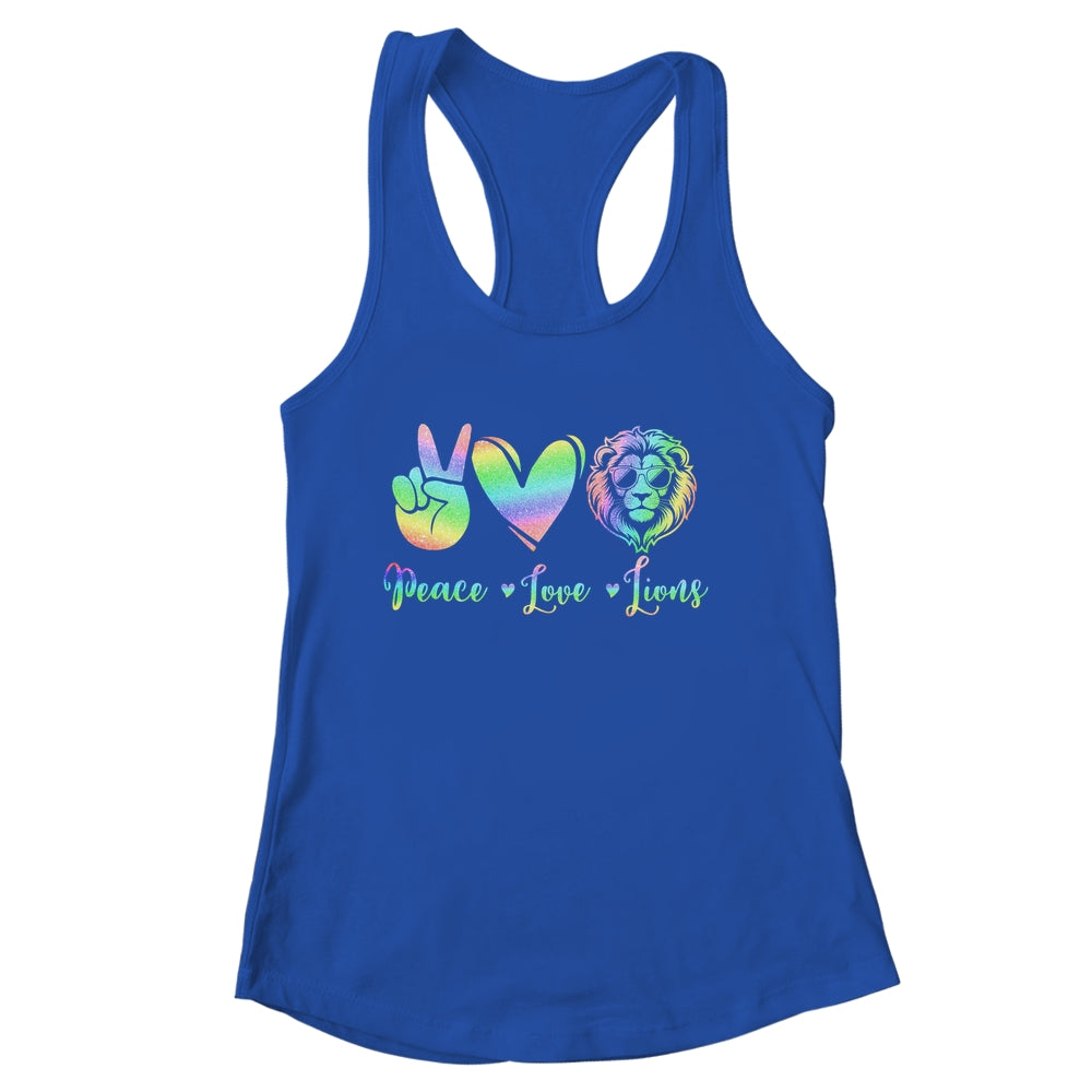 Lion Lover Back To School Peace Love Lions Women Kids Girls Shirt & Tank Top | siriusteestore