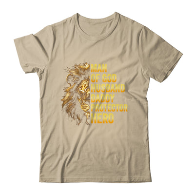 Lion Man Of God Husband Papa Dad Father Daddy Protector Hero Shirt & Hoodie | siriusteestore