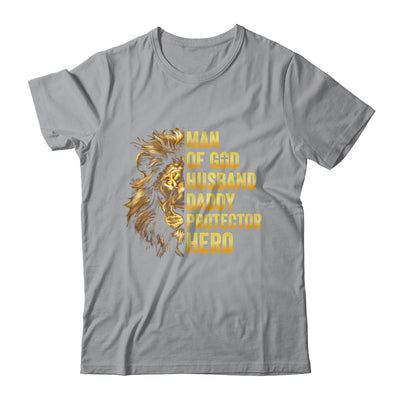 Lion Man Of God Husband Papa Dad Father Daddy Protector Hero Shirt & Hoodie | siriusteestore