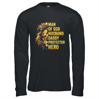 Lion Man Of God Husband Papa Dad Father Daddy Protector Hero Shirt & Hoodie | siriusteestore
