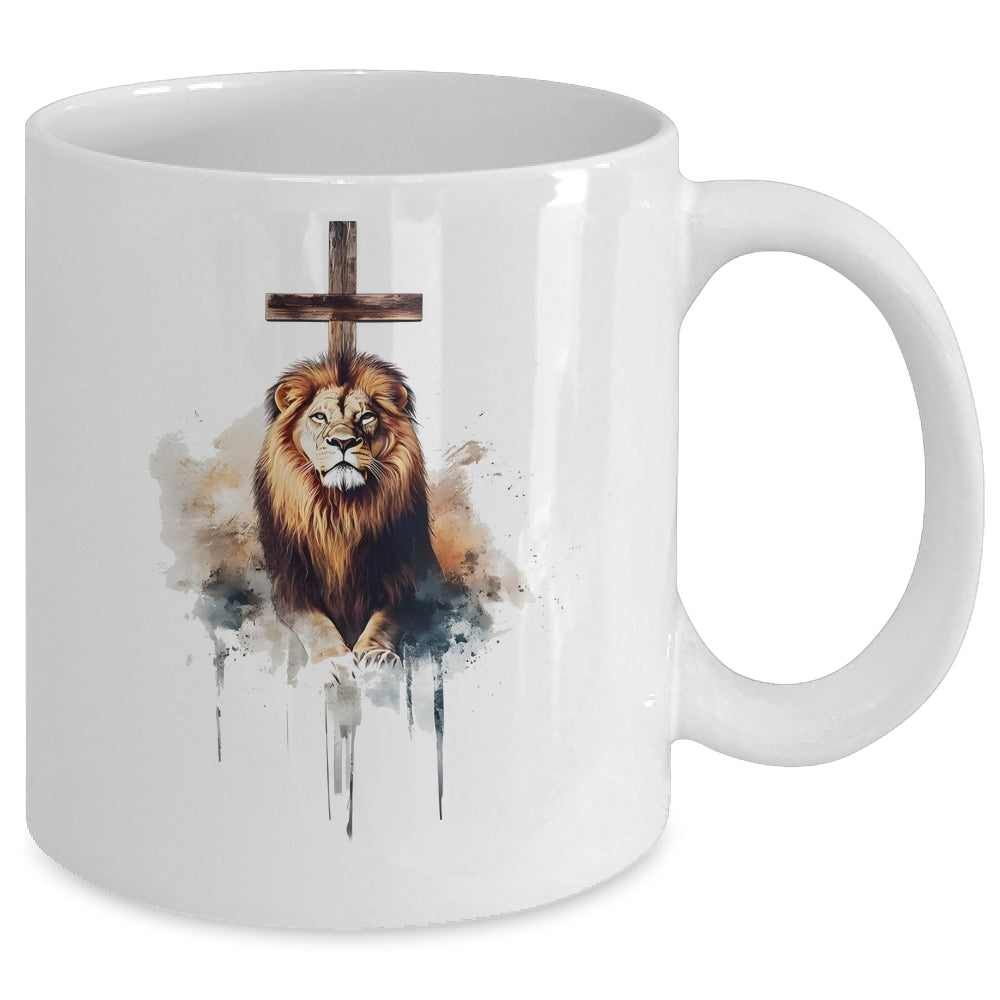 Lion Of Judah Christian Faith Jesus God Revelation Mug | siriusteestore