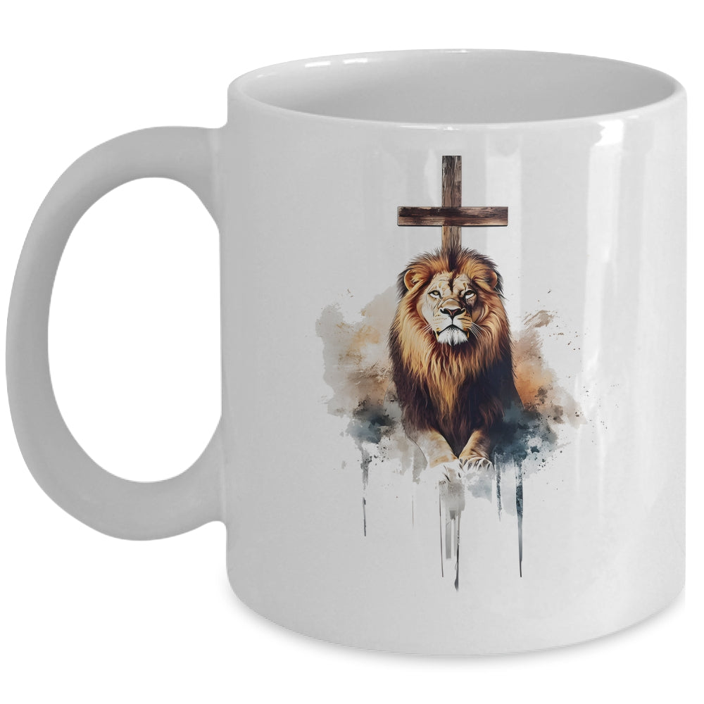 Lion Of Judah Christian Faith Jesus God Revelation Mug | siriusteestore