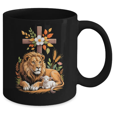 Lion Of Judah Lamb Of God Christian Cross Faith Women Men Mug | siriusteestore