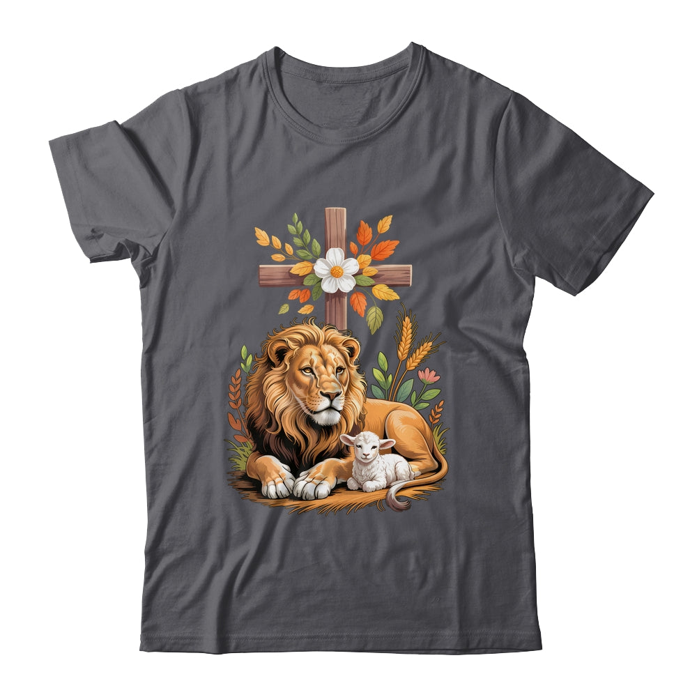 Lion Of Judah Lamb Of God Christian Cross Faith Women Men Shirt & Hoodie | siriusteestore
