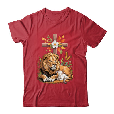 Lion Of Judah Lamb Of God Christian Cross Faith Women Men Shirt & Hoodie | siriusteestore