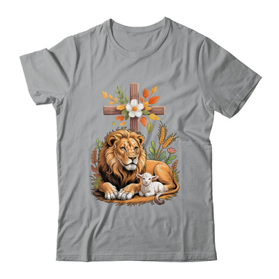 Lion Of Judah Lamb Of God Christian Cross Faith Women Men Shirt & Hoodie | siriusteestore