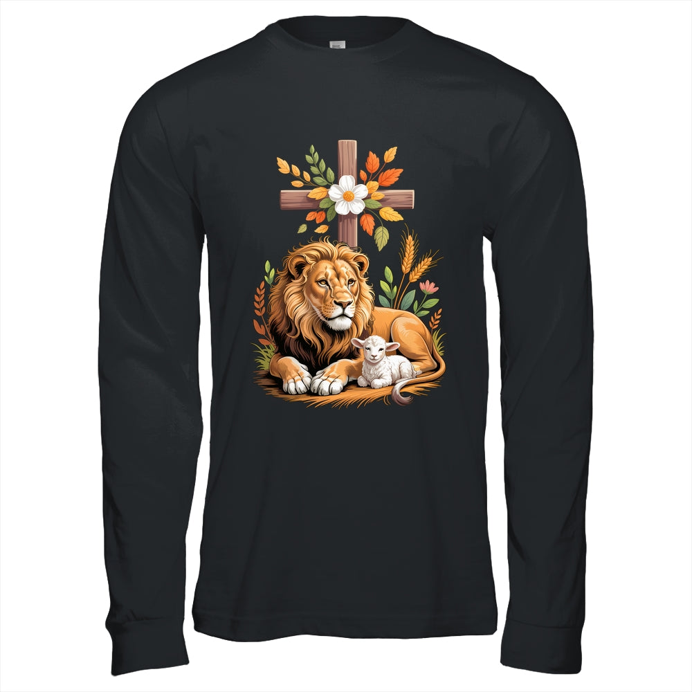 Lion Of Judah Lamb Of God Christian Cross Faith Women Men Shirt & Hoodie | siriusteestore