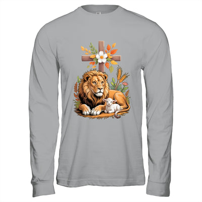 Lion Of Judah Lamb Of God Christian Cross Faith Women Men Shirt & Hoodie | siriusteestore
