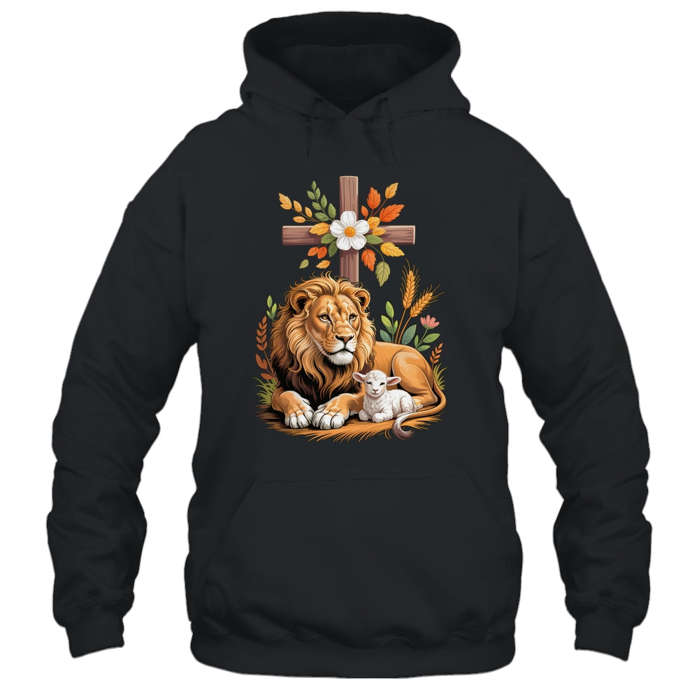 Lion Of Judah Lamb Of God Christian Cross Faith Women Men Shirt & Hoodie | siriusteestore