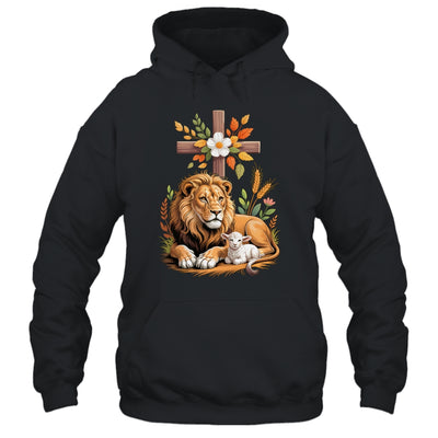 Lion Of Judah Lamb Of God Christian Cross Faith Women Men Shirt & Hoodie | siriusteestore