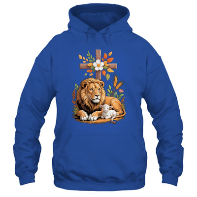 Lion Of Judah Lamb Of God Christian Cross Faith Women Men Shirt & Hoodie | siriusteestore