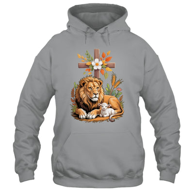 Lion Of Judah Lamb Of God Christian Cross Faith Women Men Shirt & Hoodie | siriusteestore