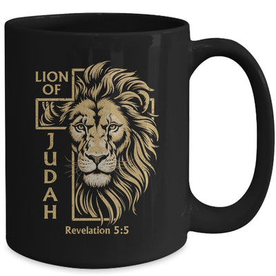 Lion Of Judah Revelation 5:5 Christian Men Faith Graphic Mug | siriusteestore