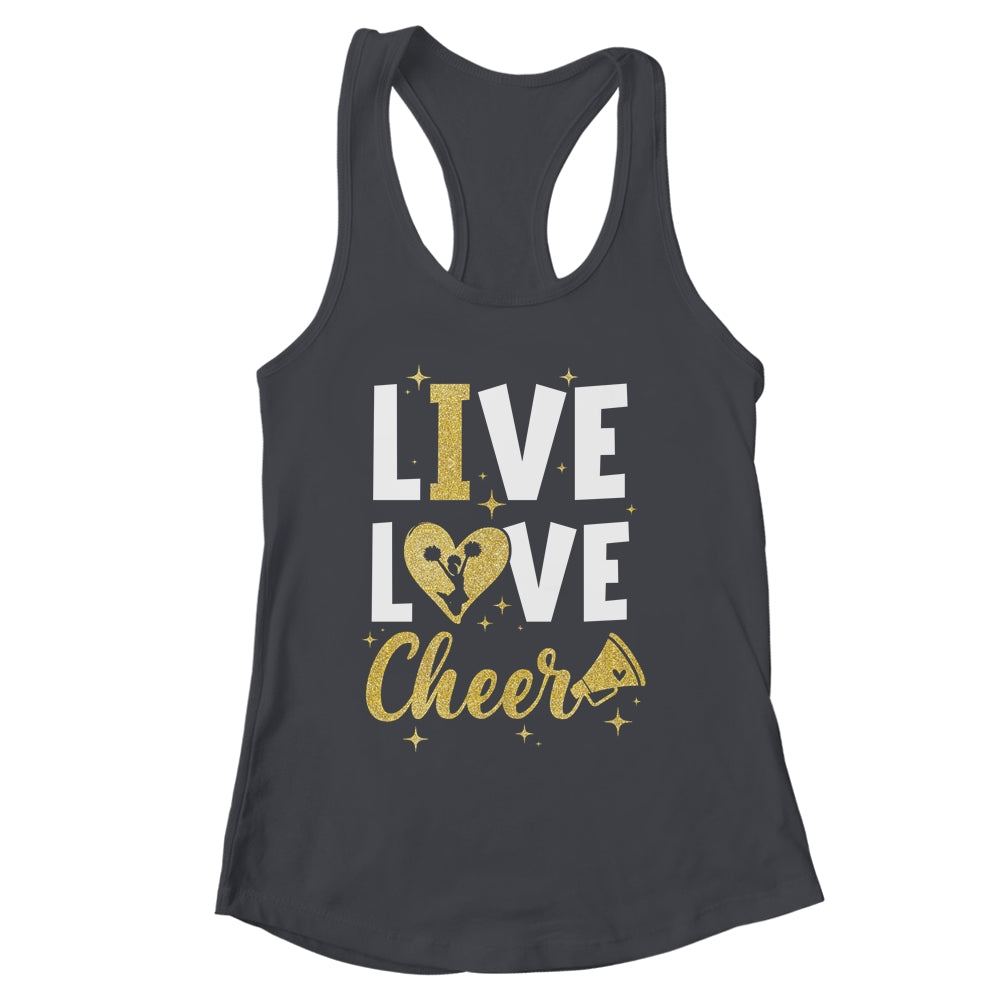 Live Love Cheer Girl Cheerleading Cheerleader Women Girls Shirt & Tank Top | siriusteestore