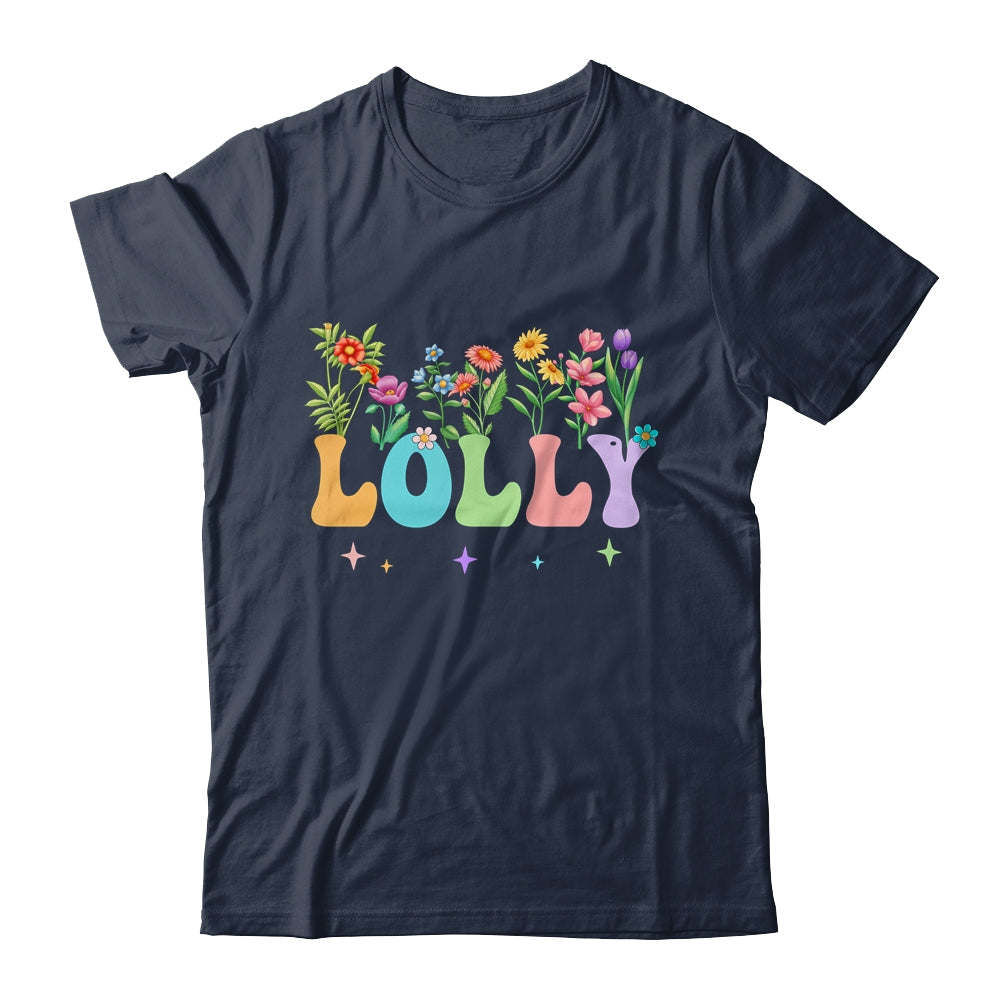 Lolly Women Wildflower Floral Design Lolly Mothers Day Shirt & Tank Top | siriusteestore