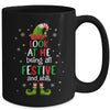 Look At Me Being All Festive And Funny Christmas ELF Mug | siriusteestore