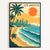 Los Angeles California Poster Vintage City Urban Landscape Art Print Poster Retro Decor Paintings Pictures For Living Room Bedroom Decoration Unframed | siriusteestore