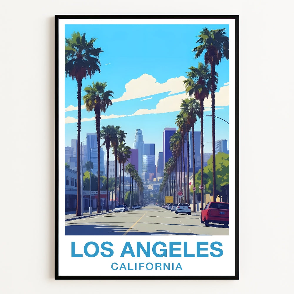 Los Angeles California Wall Art Vintage Travel Posters Nature City Landscape Picture Prints Suitable For Home Room Living Room Office Bedroom Aesthetic Decor Unframed | siriusteestore
