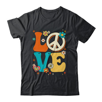 Love 60's 70's Party Outfit Groovy Hippie Costume Peace Sign Shirt & Tank Top | siriusteestore