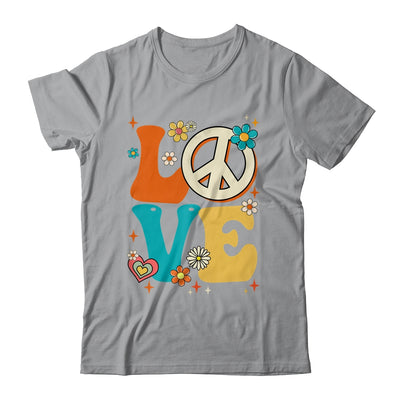 Love 60's 70's Party Outfit Groovy Hippie Costume Peace Sign Shirt & Tank Top | siriusteestore