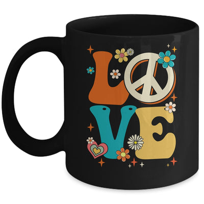 Love 60's 70's Party Outfit Groovy Hippie Costume Peace Sign Mug | siriusteestore