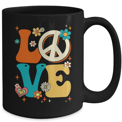 Love 60's 70's Party Outfit Groovy Hippie Costume Peace Sign Mug | siriusteestore