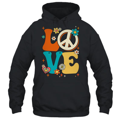 Love 60's 70's Party Outfit Groovy Hippie Costume Peace Sign Shirt & Tank Top | siriusteestore