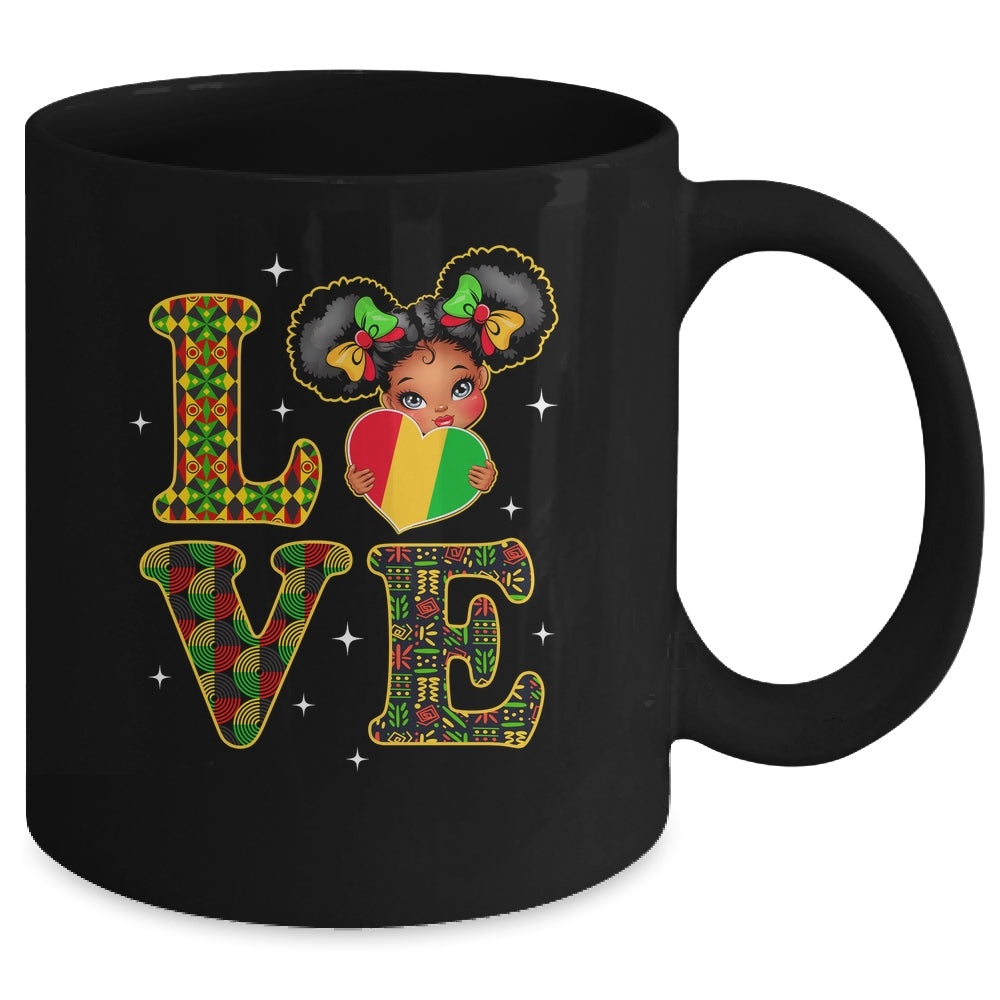 Love Black History Month Strong African Girls Kids Mug | siriusteestore