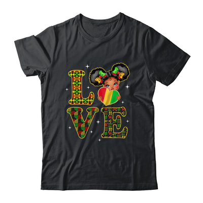 Love Black History Month Strong African Girls Kids Shirt & Hoodie | siriusteestore