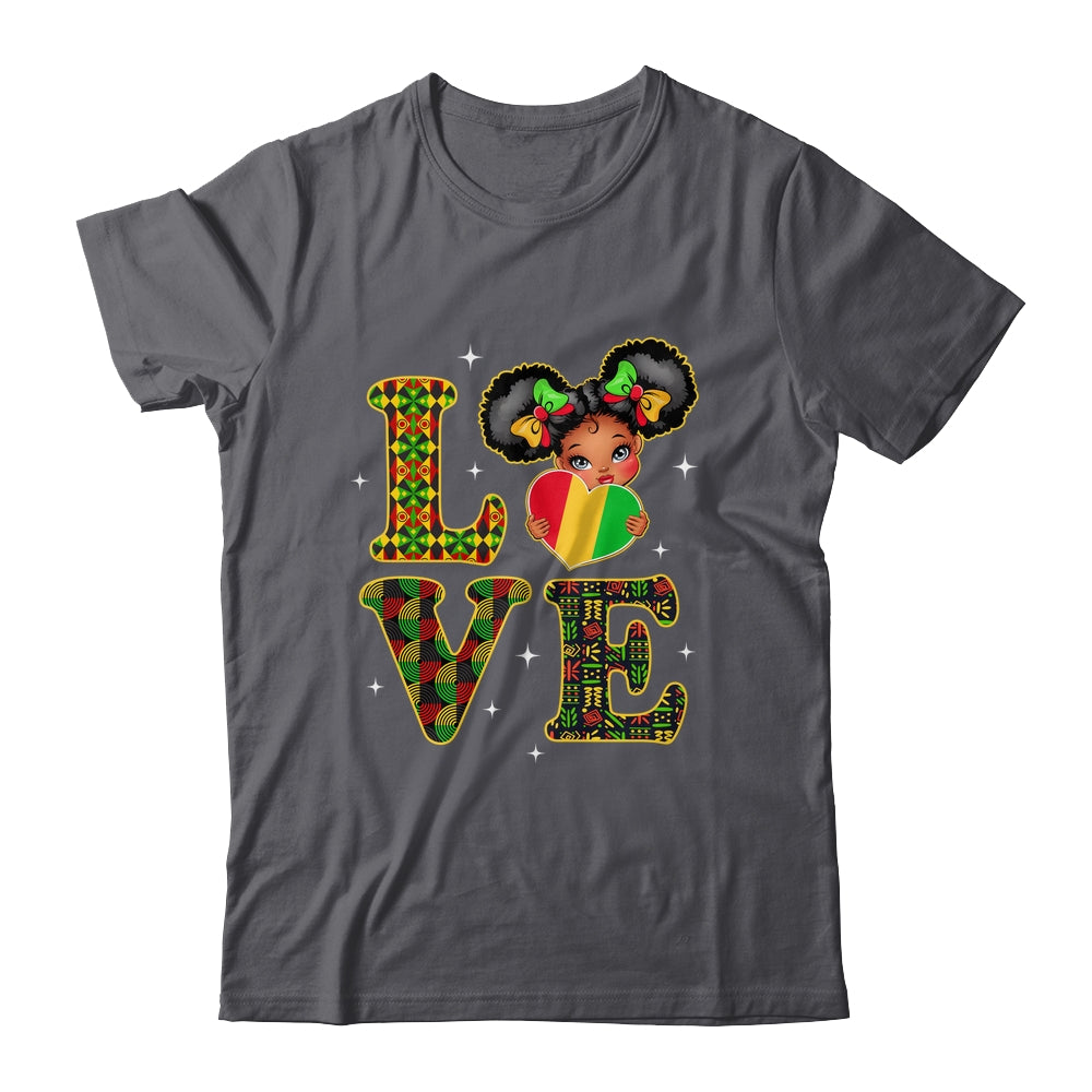Love Black History Month Strong African Girls Kids Shirt & Hoodie | siriusteestore