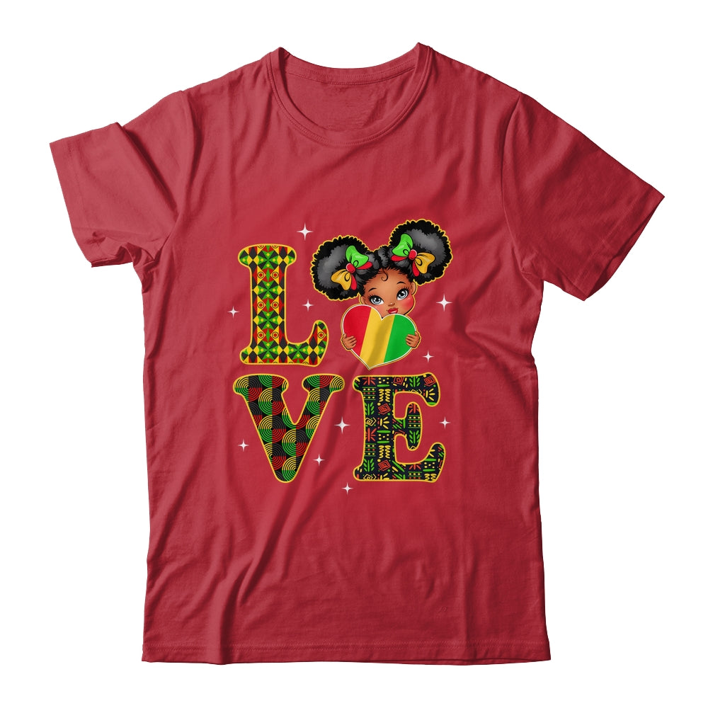 Love Black History Month Strong African Girls Kids Shirt & Hoodie | siriusteestore