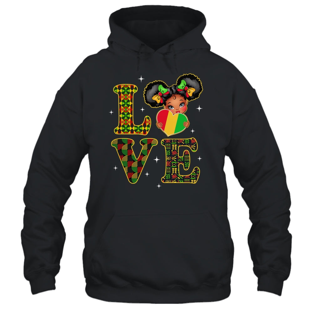 Love Black History Month Strong African Girls Kids Shirt & Hoodie | siriusteestore