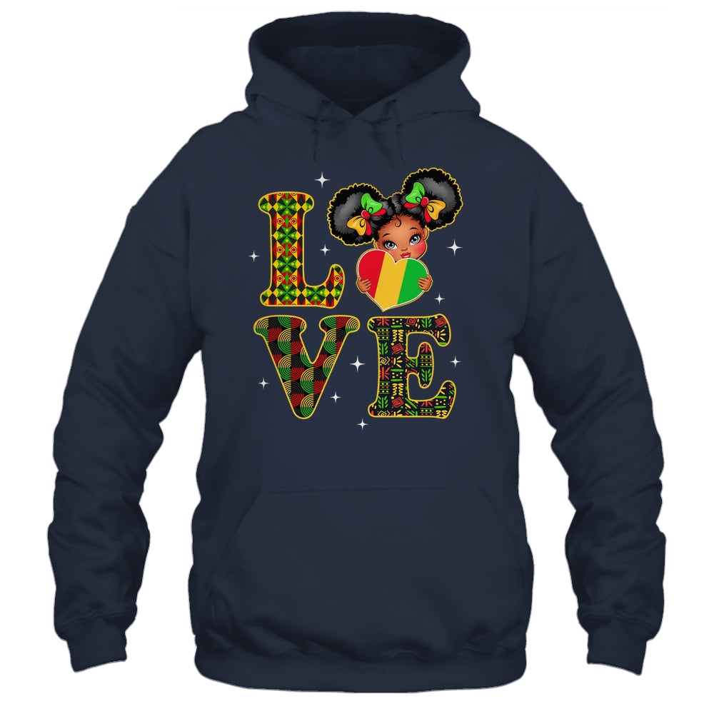 Love Black History Month Strong African Girls Kids Shirt & Hoodie | siriusteestore