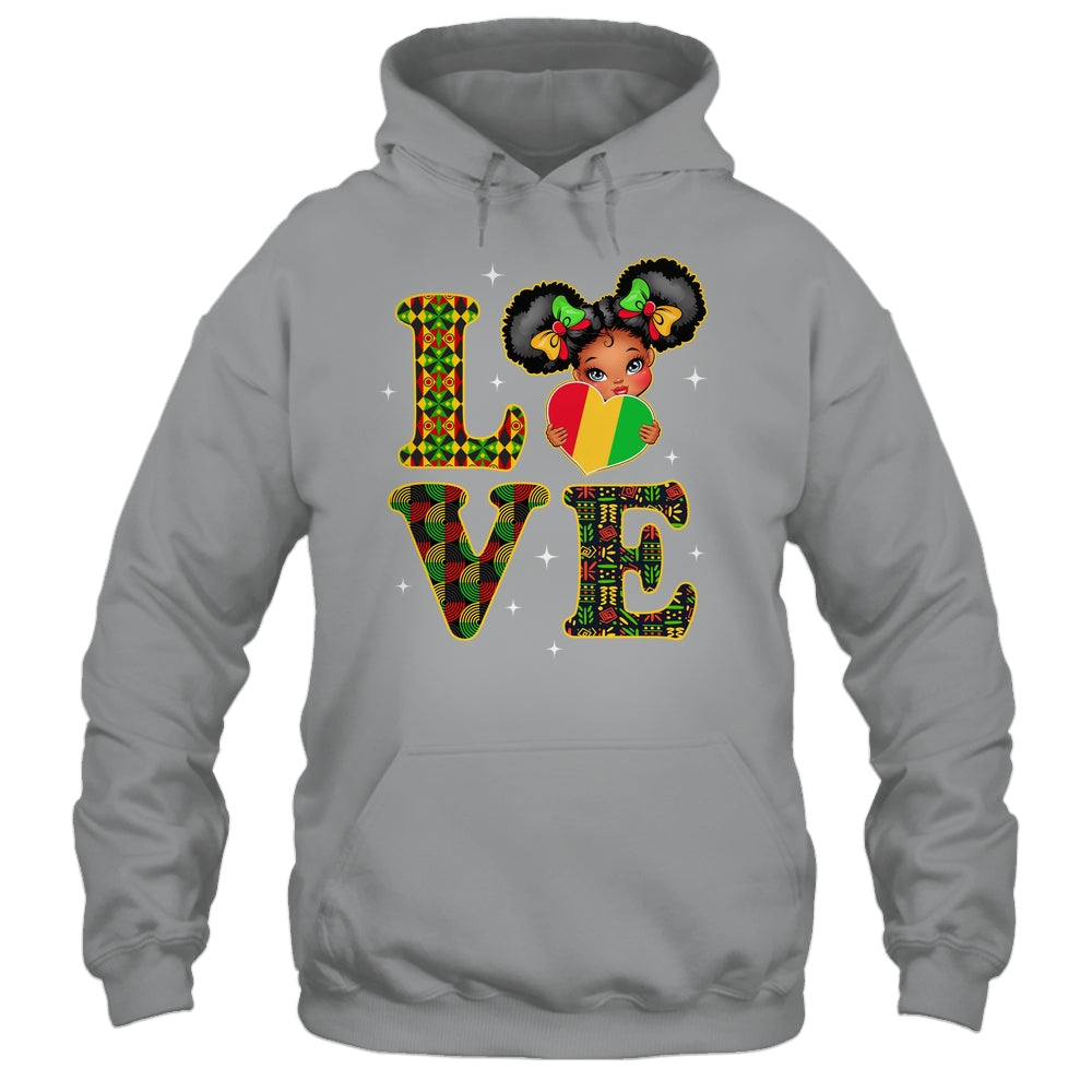 Love Black History Month Strong African Girls Kids Shirt & Hoodie | siriusteestore