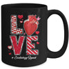 Love Cardiology Cardiologist Cardiac Nurse Valentines Day Mug | siriusteestore