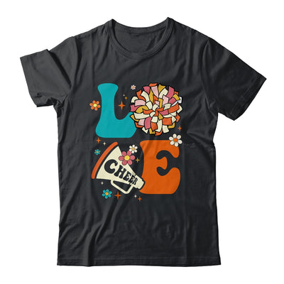 Love Cheer Groovy Cheerleader Cheerleading Women Girls Shirt & Tank Top | siriusteestore