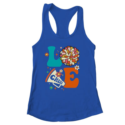 Love Cheer Groovy Cheerleader Cheerleading Women Girls Shirt & Tank Top | siriusteestore